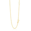 14k Yellow Gold Adjustable Cable Chain 1.1mm